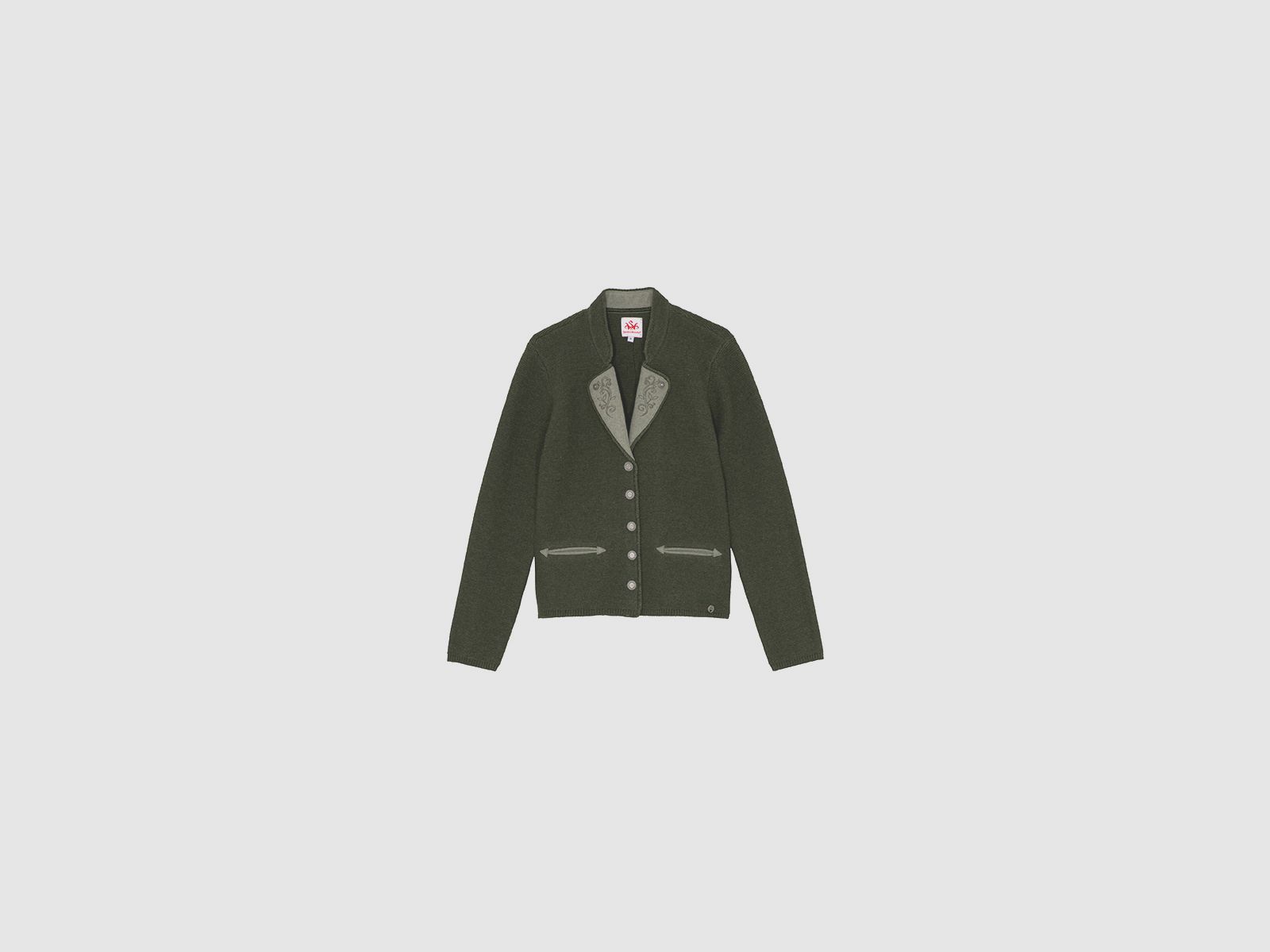 SPIETH & WENSKY Elena-Strickjacke für Damen Oliv