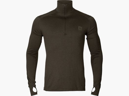 Härkila Base All Season HalfZip Bluse Shadow Brown