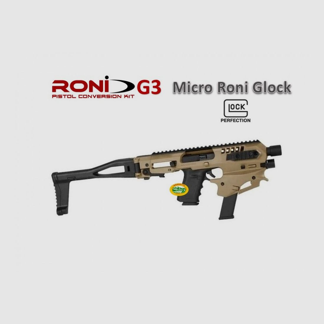 CAA Micro Roni GLOCK 17 - 19 - 19X - 22 - 23 - 31 - 32 couleur TAN