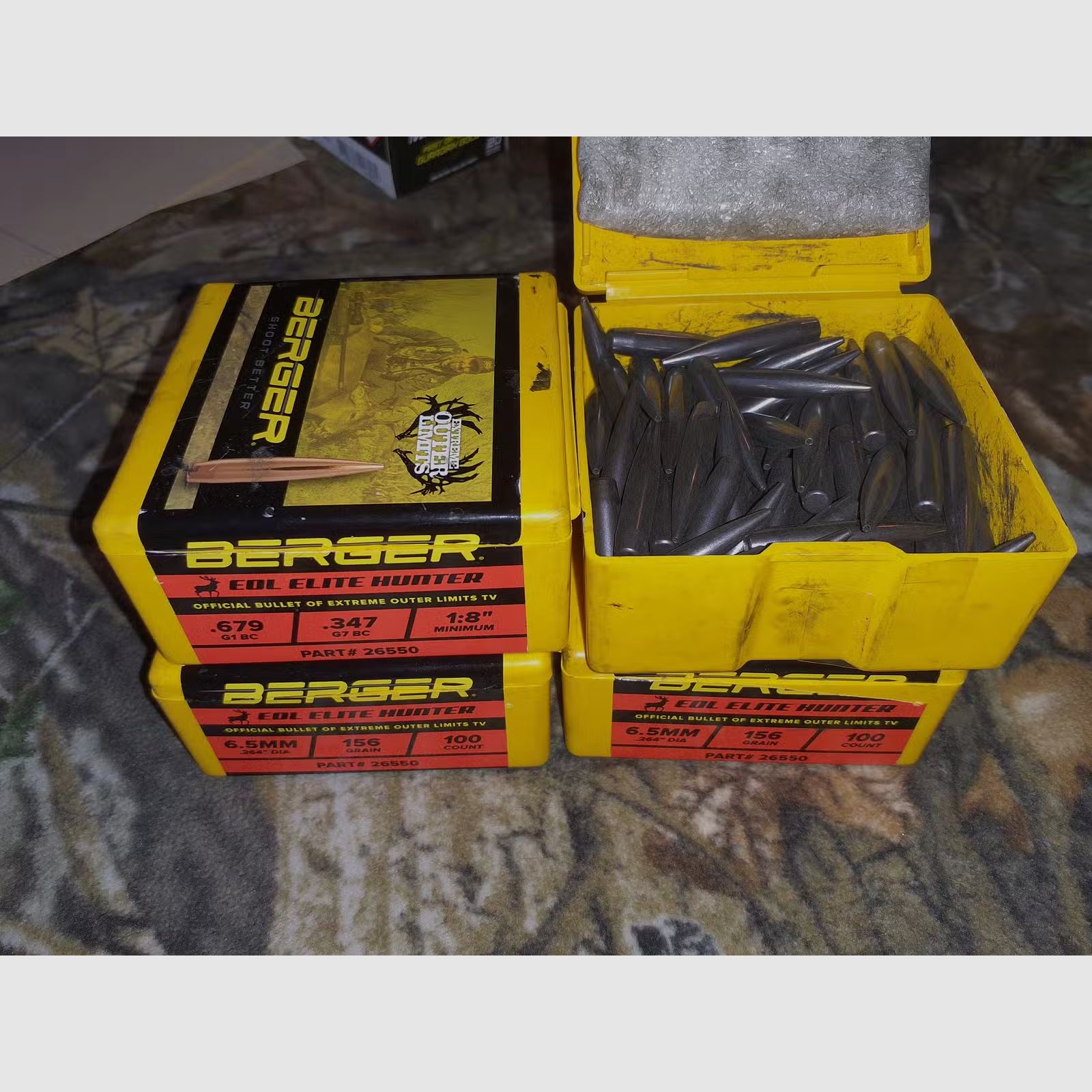 Berger EOL Elite Hunter .264 6.5mm 156gr 400 Geschosse