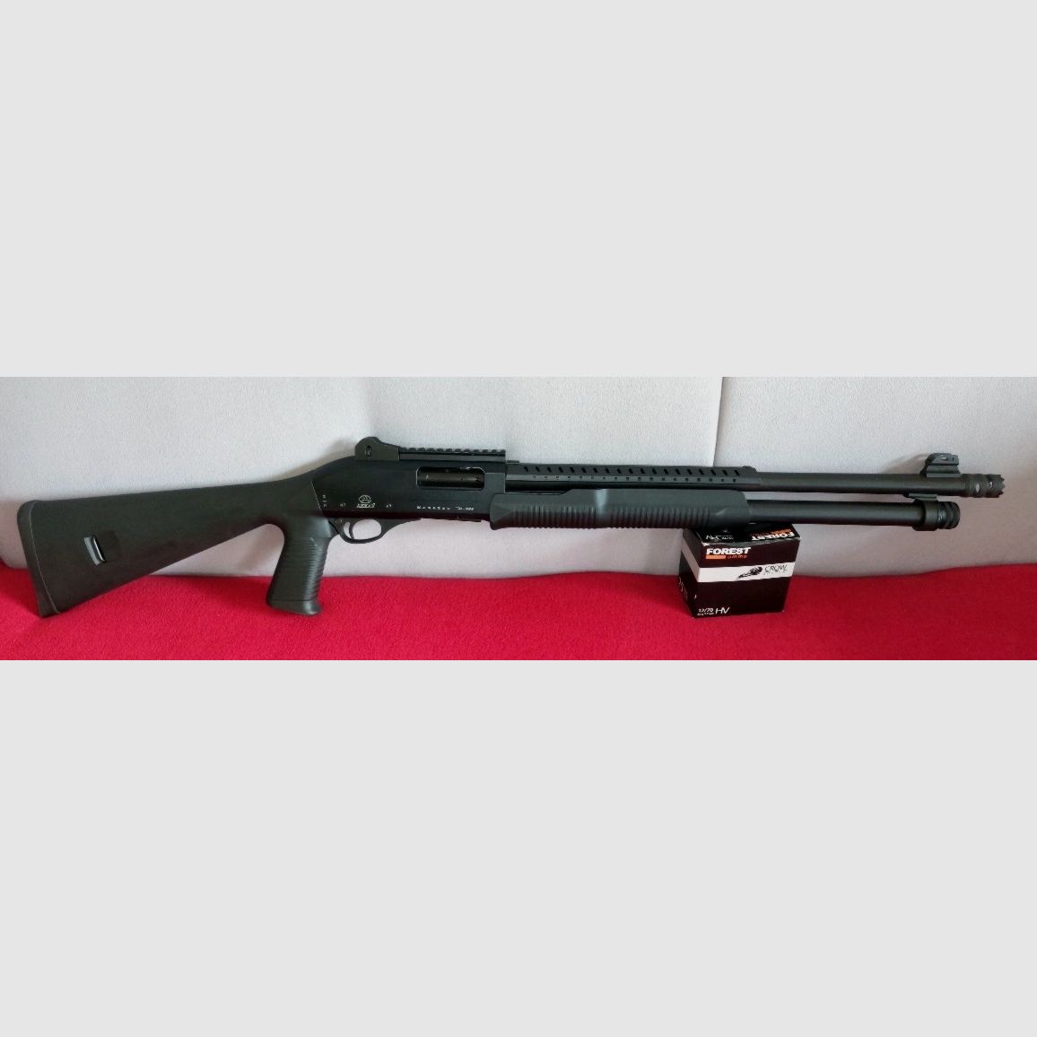 Akkar Karatay TK-355 - pump-action shotgun with fore-end and accessories