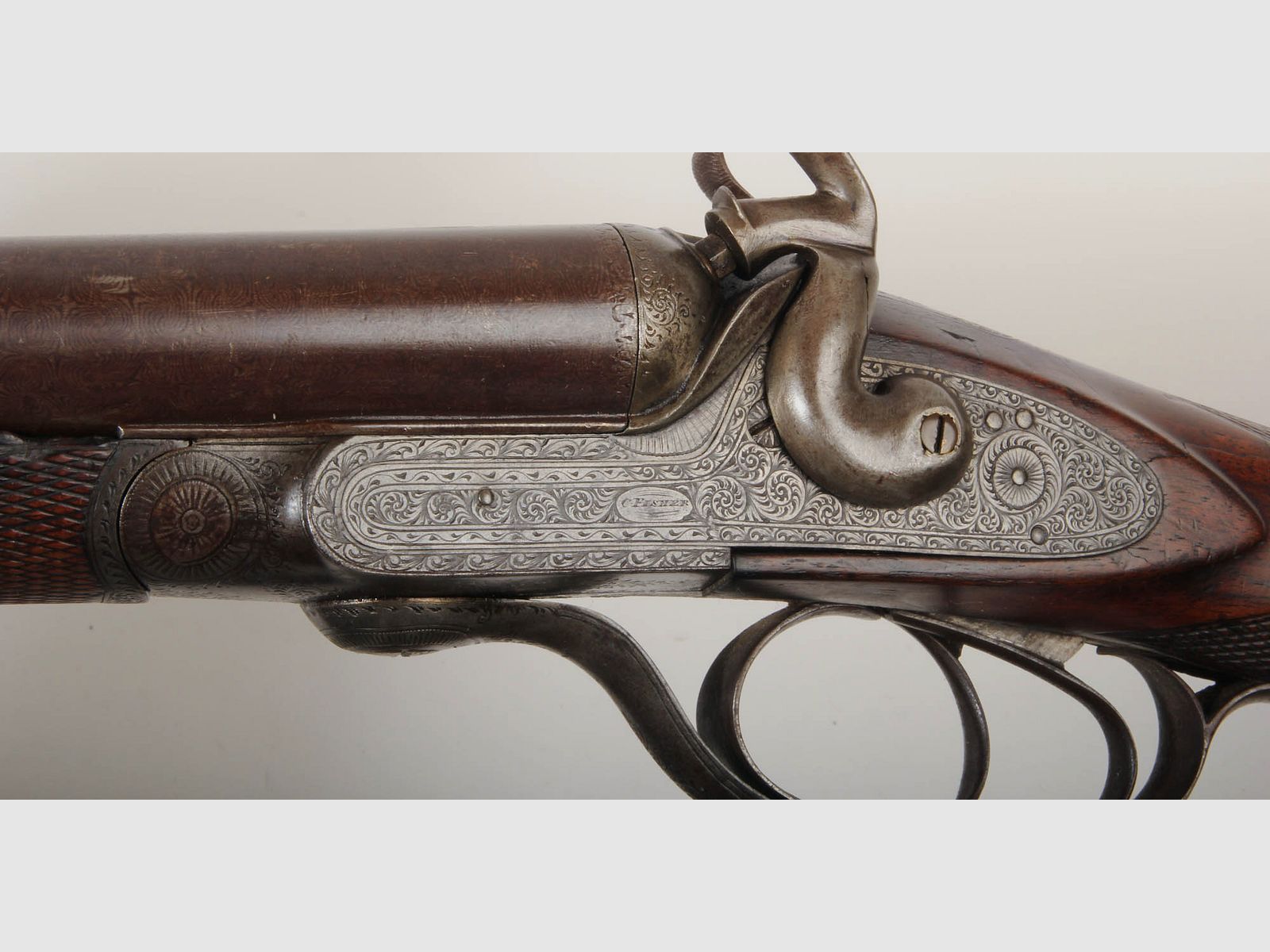 Double-barreled shotgun ca. 1880    Article 12909