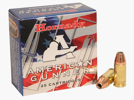Hornady American Gunner 9mm Luger 115GR XTP 25 nabojów