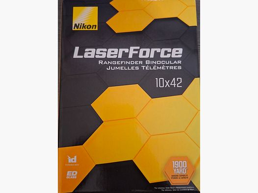 Nikon Laser Force 10x42, misuratore di distanza, binocolo, come nuovo, 