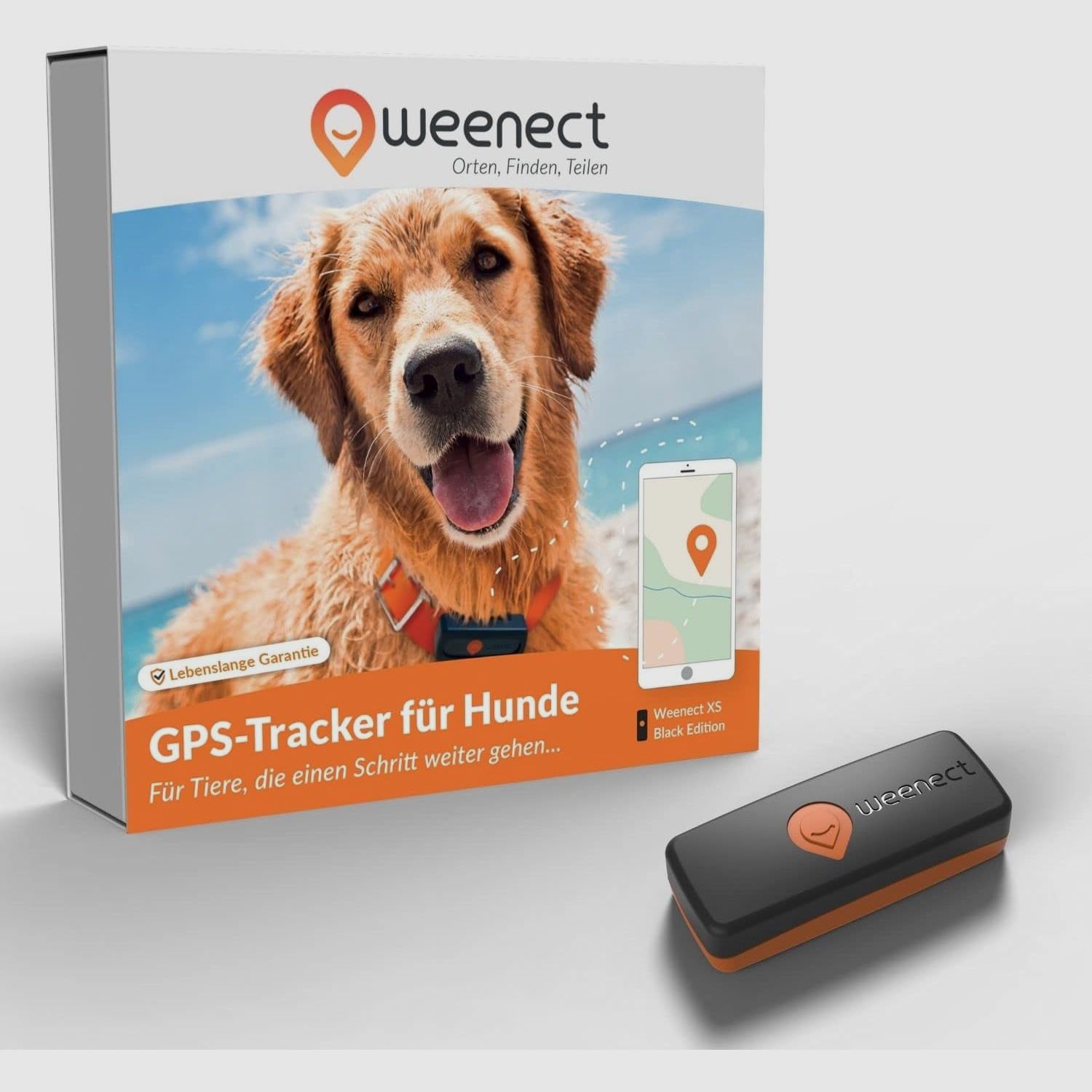 Weenect XS GPS Tracker Hund Black