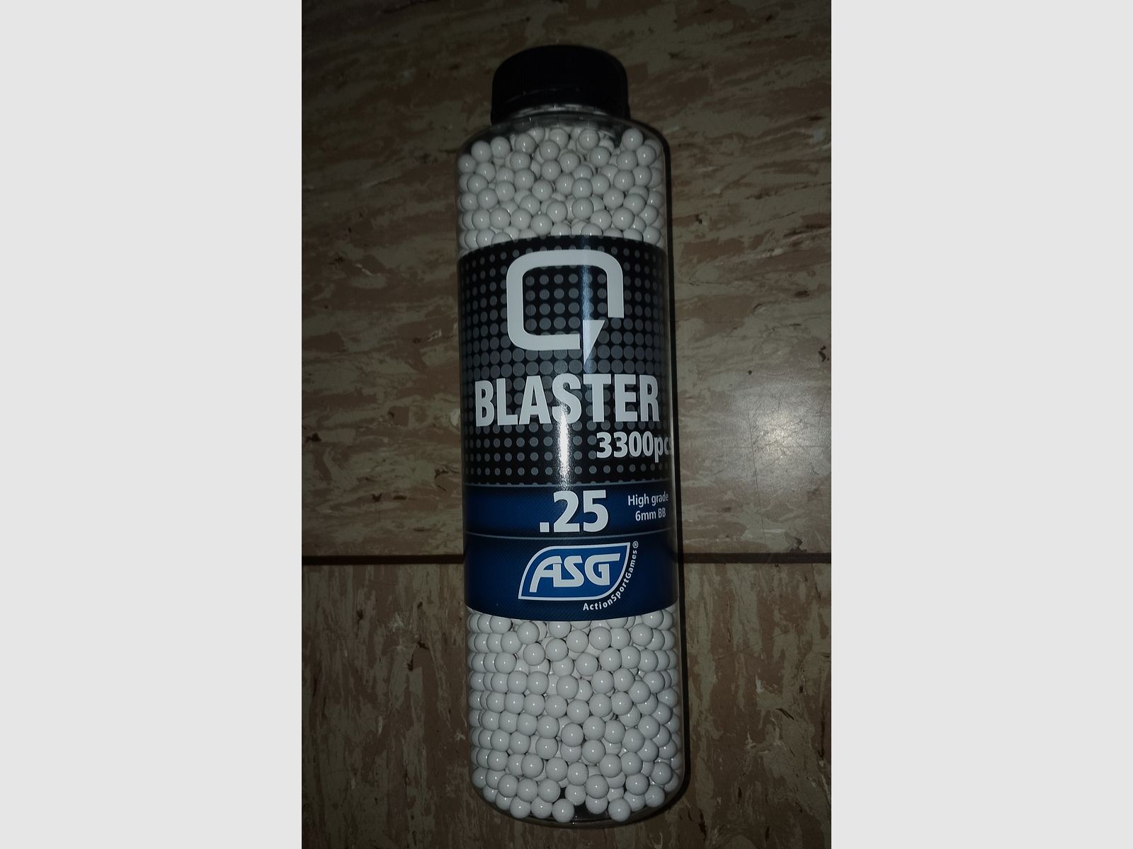 1x Packung ASG 6mm BB's neu 3300 STK. 0,25g Blaster Airsoft Softair 