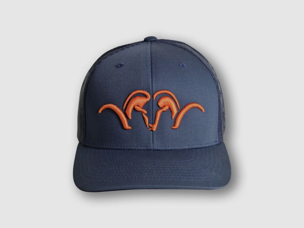 Blaser Kappe Mesh Snapback blau/orange