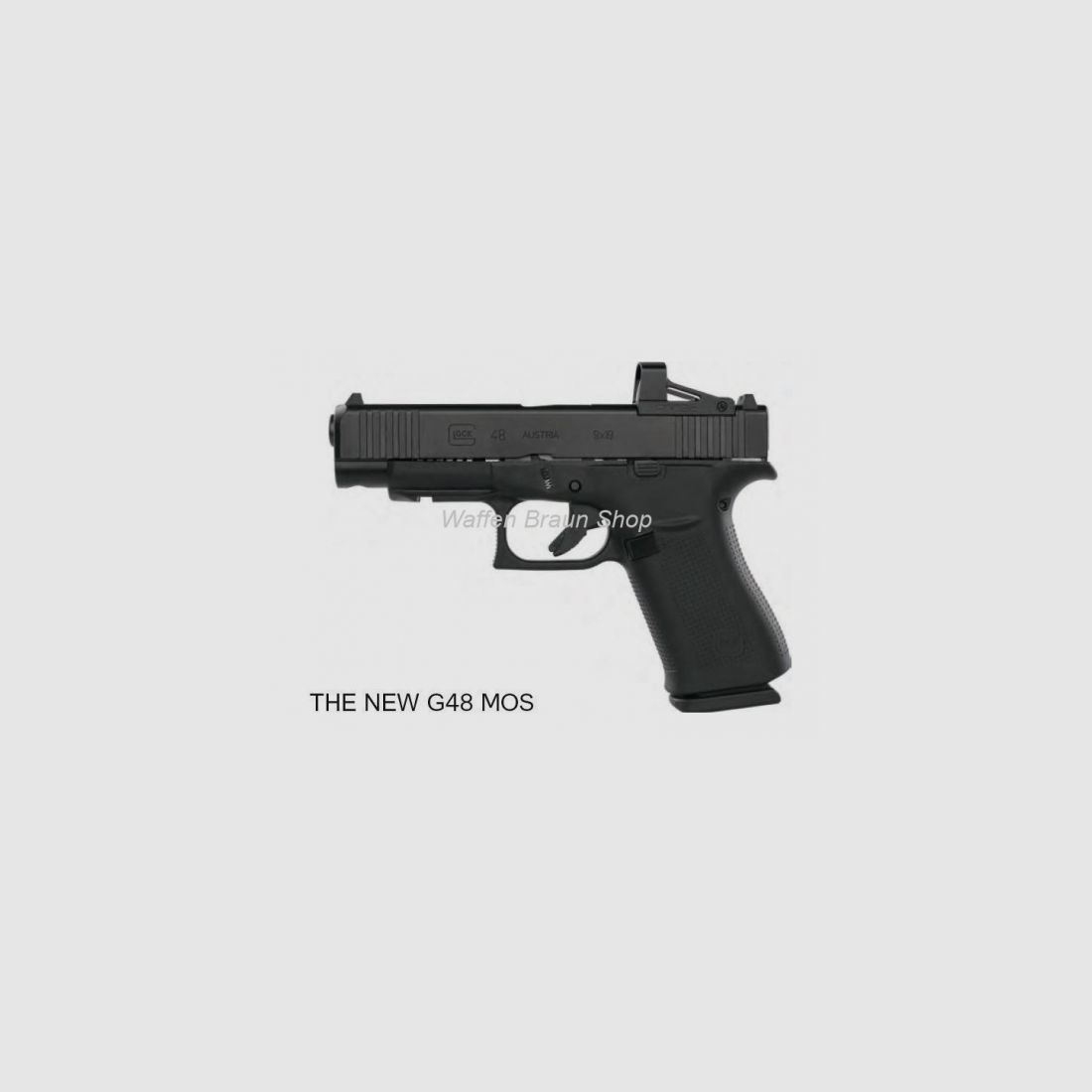 Glock Pistole G48 R7 M.O.S./FS 9mm Luger inkl. Shield RMSc Visier