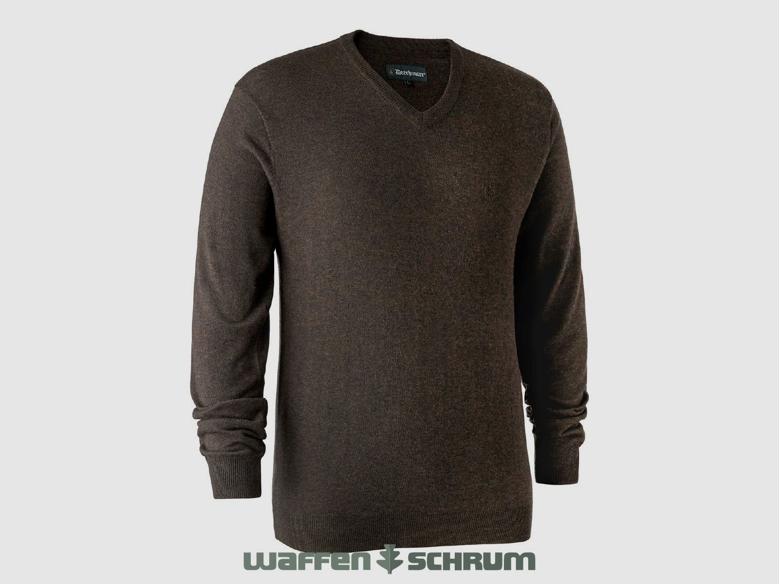 Deerhunter Pullover Kingston m. V-hals Donker elm