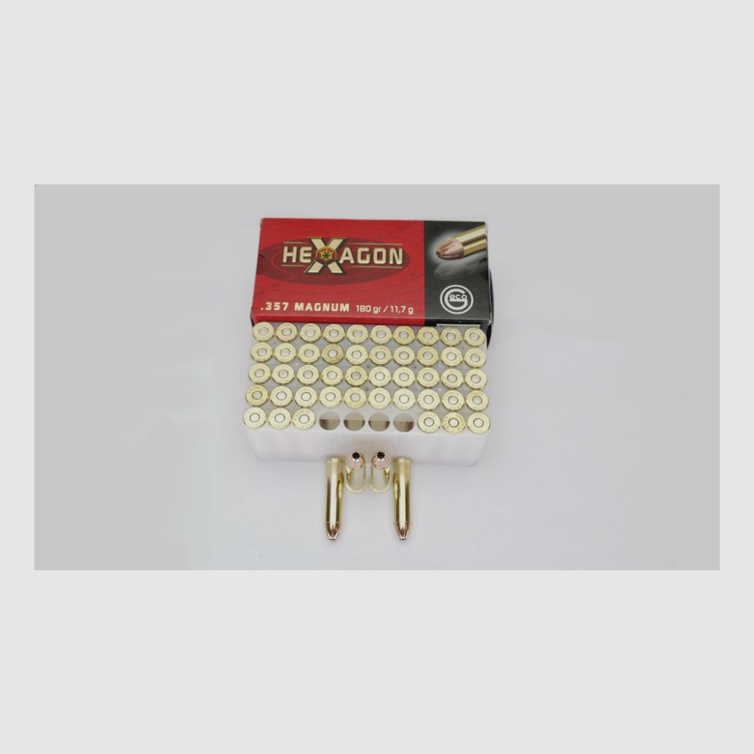 Geco 1000 Schuß Geco .357 Magnum Hexagon 180gr. 11,7Gramm SOFORT VERFÜGBAR - .357 Mag