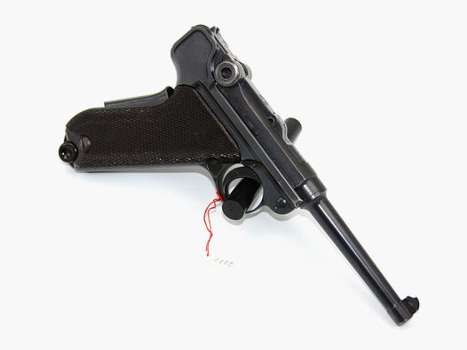 Pistola W+F Parabellum P29, usata, 7.65mm Para, impugnature in bakelite