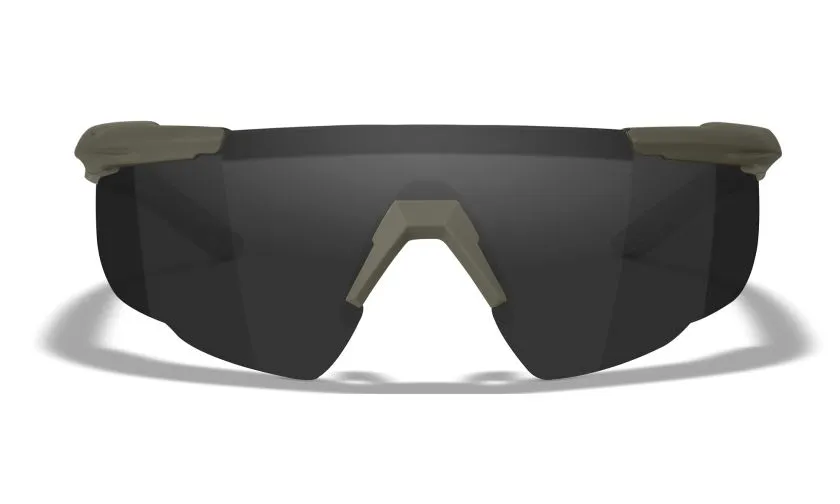 Occhiali da tiro Wiley X SABER ADV Smoke / Clear / Rust OD Green Frame - 308G, immagine 2 di 5