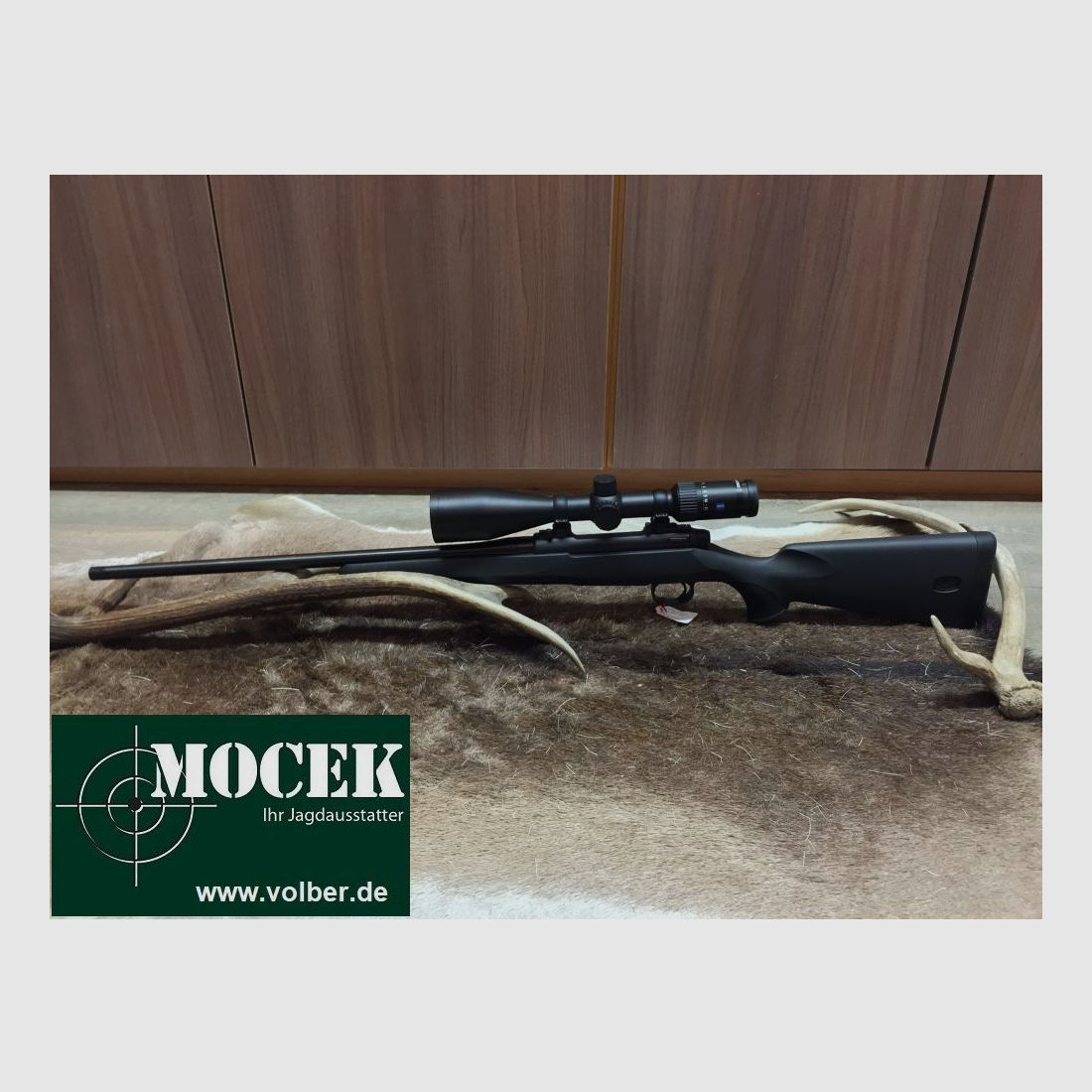 Mauser M18, with Zeiss Conquest V4 3-12x56, caliber .308, short barrel 47cm