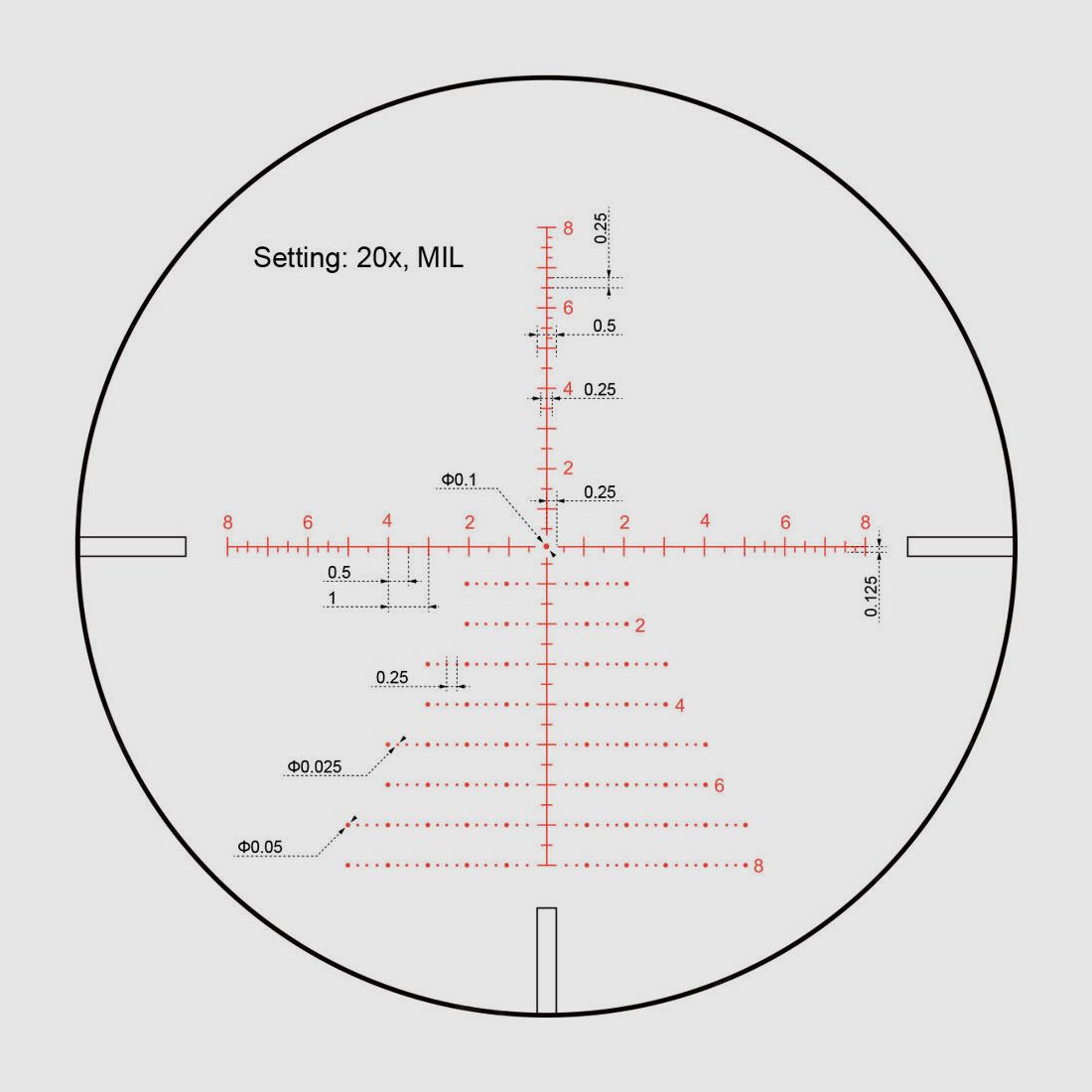 Vector Optics - Richtkijker Continental x8 3-24 SFP Zero Stop - 56 mm - Zwart - SCOL-T50, afbeelding 2 van 15