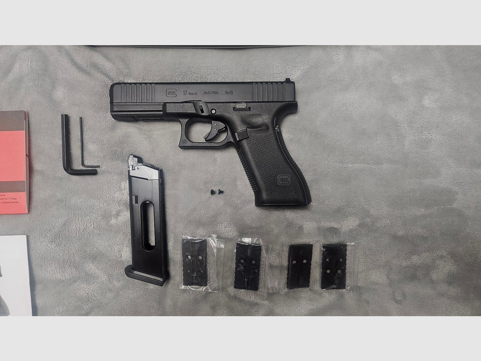 Glock 17 Gen5 MOS Co2-Pistole Kaliber 4,5 mm Stahl BB Blowback