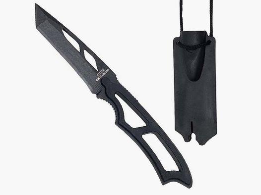 Neck knife met tanto-blade