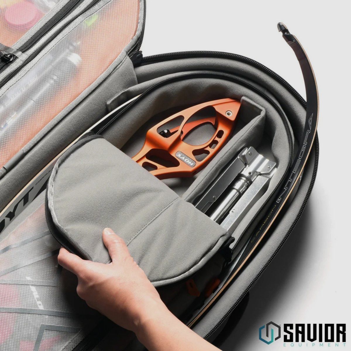 Savior – Take-Down Bow Backpack – Hunter Orange – AB-RC25-TD-AN, image 4 of 7