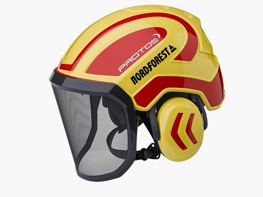 Protos Integral Arborist Kopfschutzset, gelb-rot