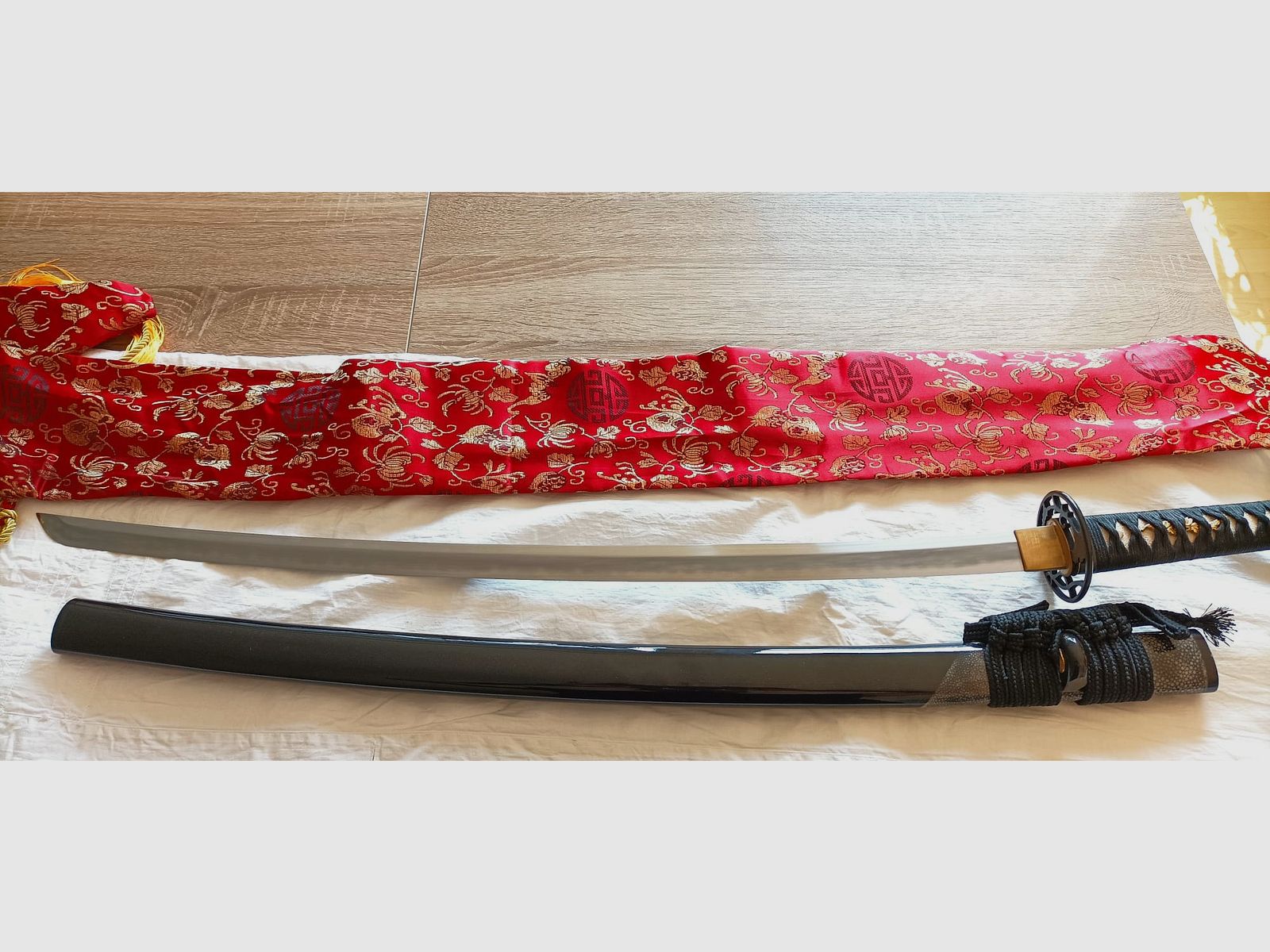 Katana Samuraischwert mit Gyaku-Kobuse Klinge – 1095 Carbonstahl