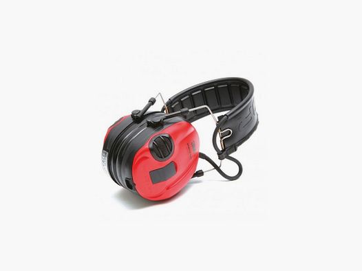 CASQUE ANTI BRUIT PELTOR SPORTTAC ELECTRONIQUE COQUES ROUGE/NOIR