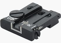 LPA TPU25SS18 verstellbare Mikrometer-Kimme für SIG-Sauer P/220/225/226/228/229/239, SP2009, XD Springfield – White Outline