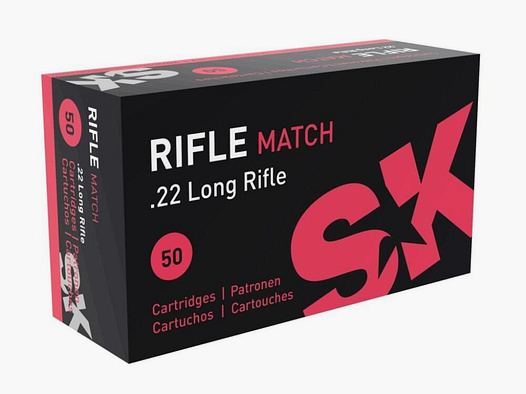 SK 40grs Rifle Match 50STK .22lr
