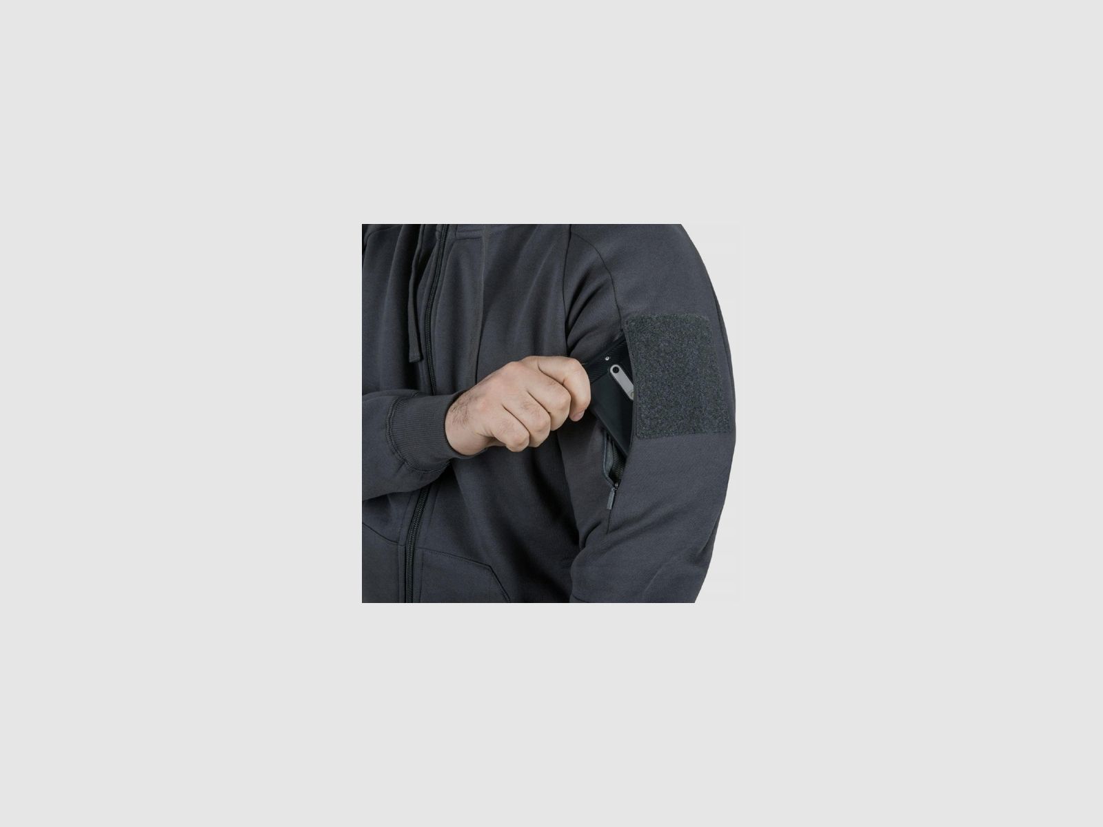 Bluza Helikon Urban Tactical Hoodie Lite szara r.S, zdjęcie 6 z 10