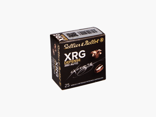 Sellier & Bellot Pistolenmunition XRG Defence .380 Auto 5g eXergy Defense
