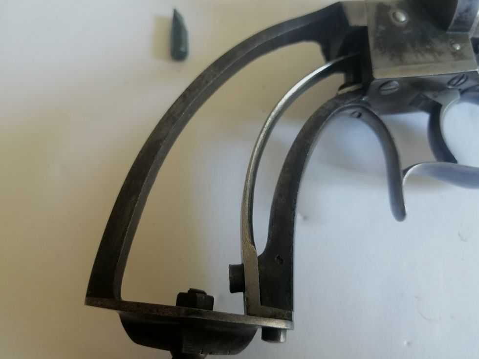 Wunderschöner Revolver Lefaucheux 1854 – Escoffier – Saint Étienne Monomatricule, Bild 26 von 41