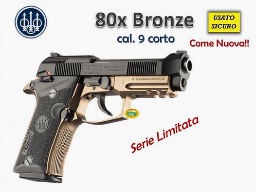BERETTA 80X Bronze limitierte Serie gebraucht Kal.9 kurz R.16755