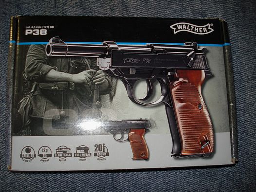 CO 2 Pistole WALTHER P 38 mit Zubehör