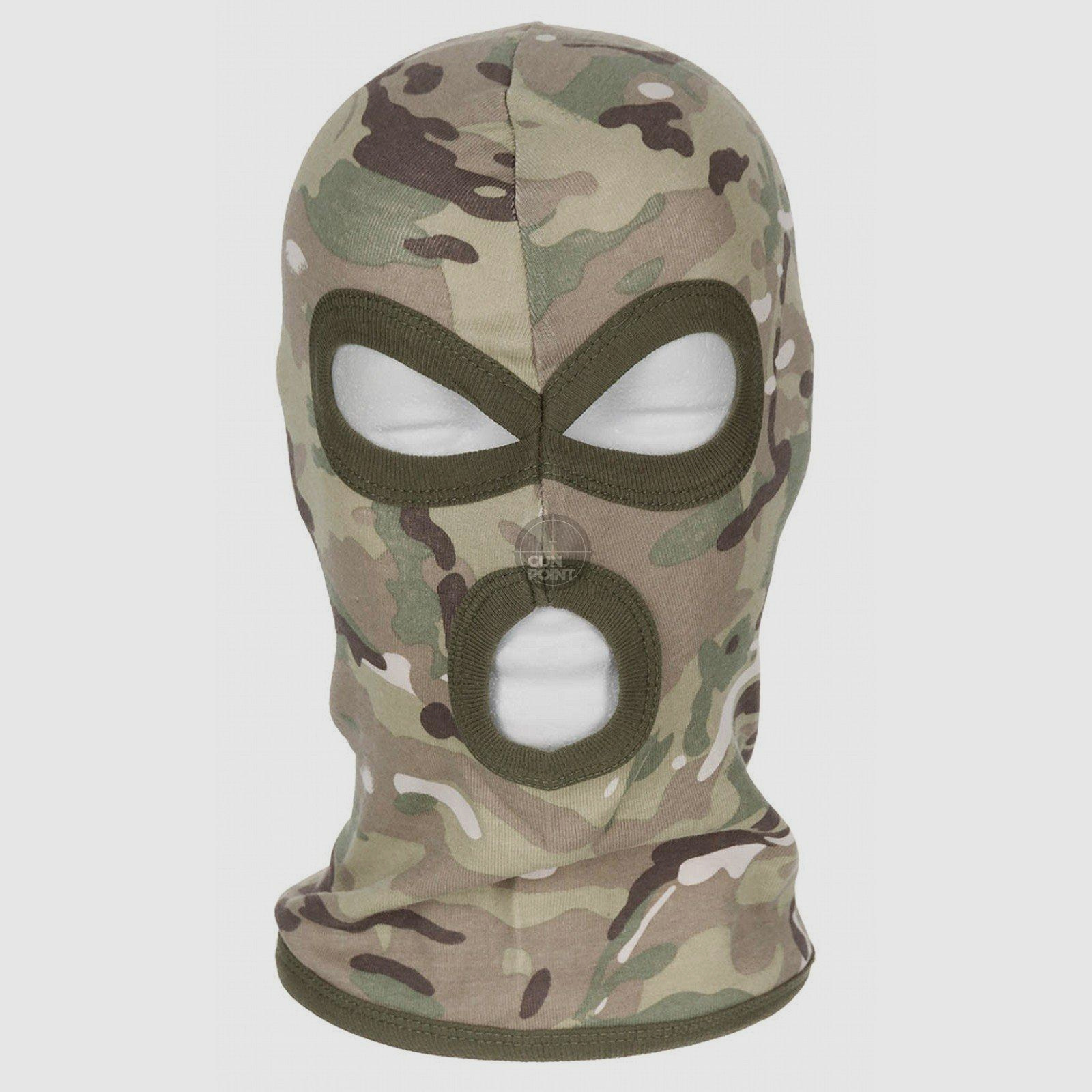 Balaclava, 3-Loch, dnn,operation-camo, 100 % Baumw.