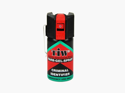 Farbspray Criminal Identifiel - 40 ml, rote Farbe, mit Clip