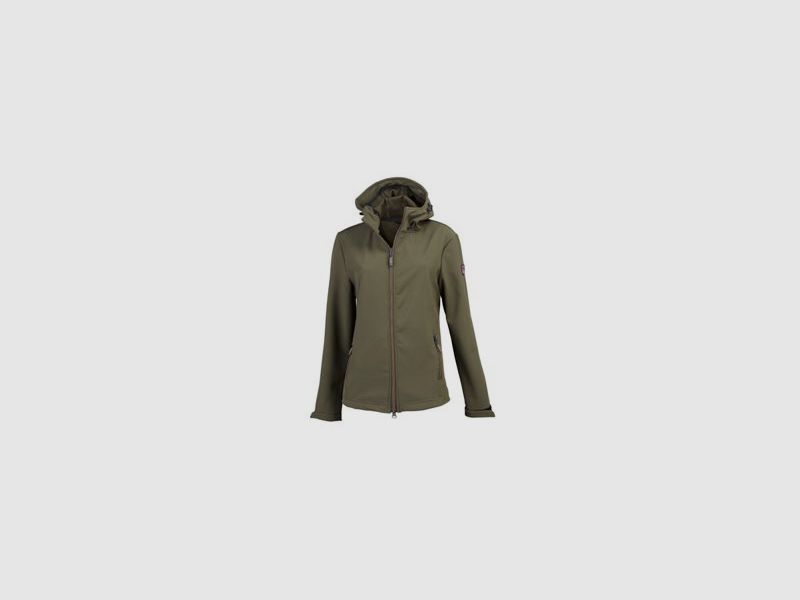 Damen Softshelljacke - mit Kapuze, Gr. L
