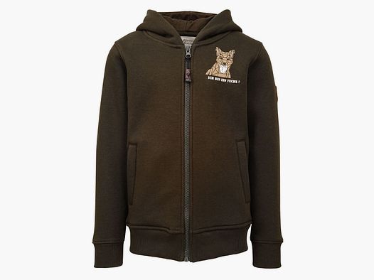 Hubertus Hoodie- Ich bin ein Fuchs Oliv