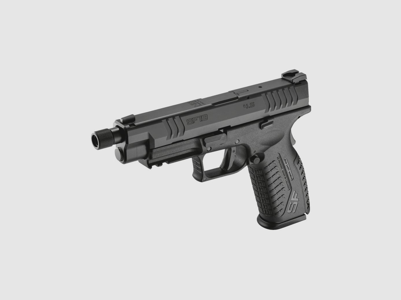 HS Produkt SF19 Zwarte Pistol Cal.9x19 SA 5,3" Draad 1/2X28