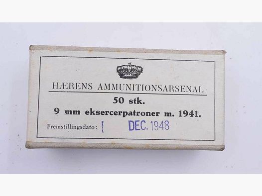 Haerens Ammunitionsarsenal Pistolenmunition 9mmLuger/Parabellum/9x19