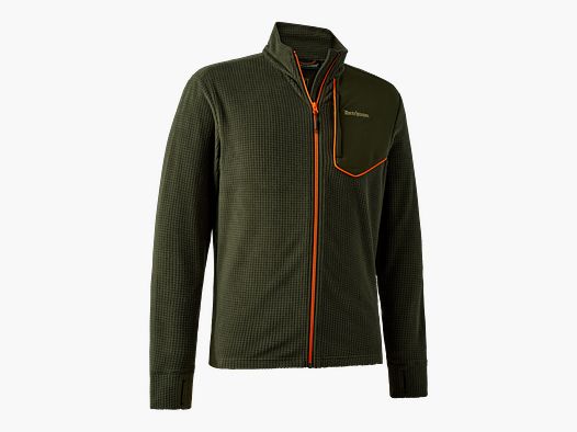 Chamois Full-Zip Fleece - Forest Green - Size: XL