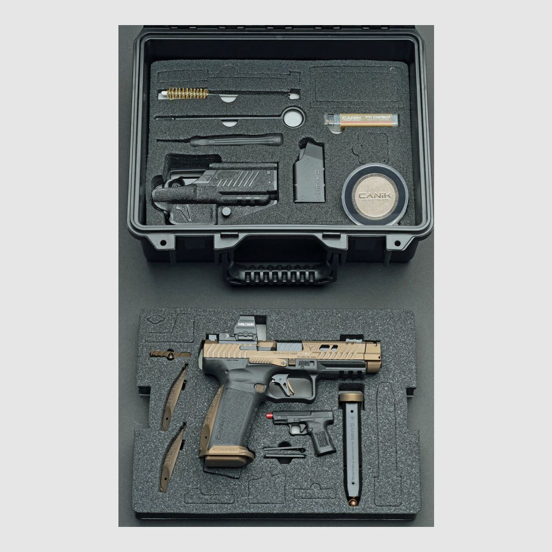 CANIK Superior Firearms CANIK TP9 TTI Combat Taran Tactical Innovations, Kal. 9x19, SAO 9 mm Luger Pistole