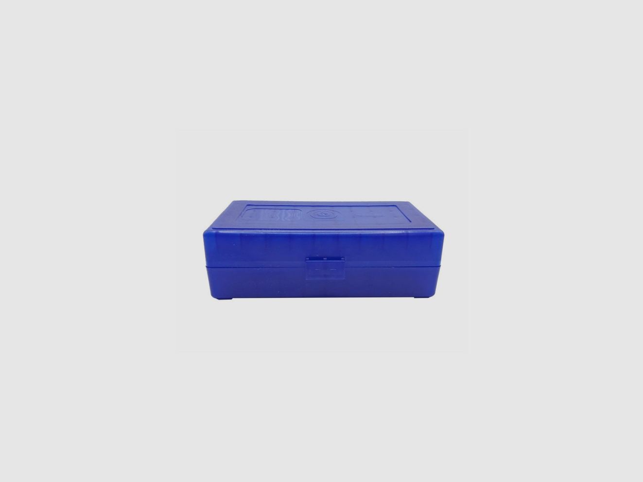 Scatola di stoccaggio blu per 50 cartucce cal. 45 ACP, immagine 1 di 3