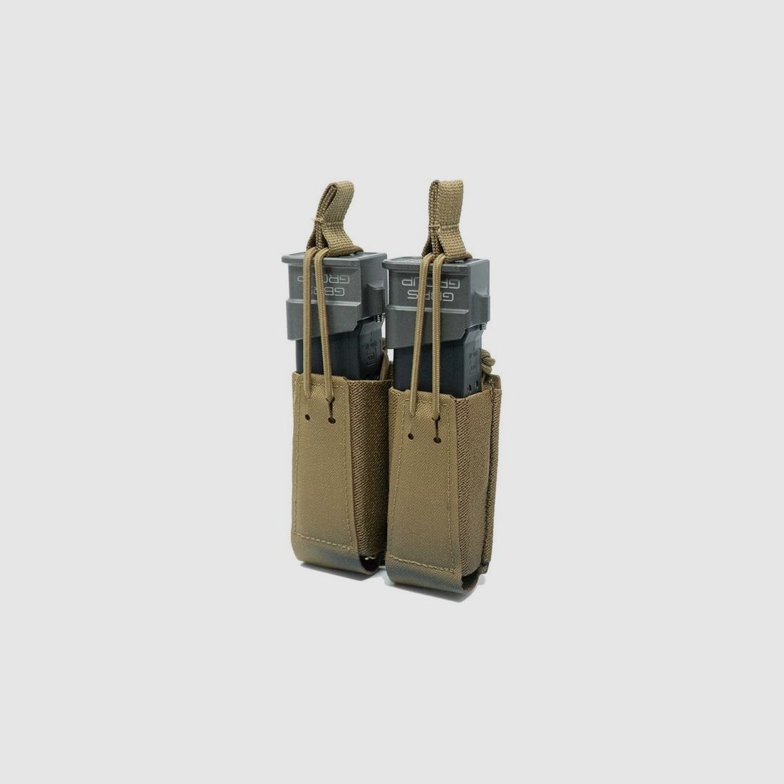 GBRS GROUP Doppelpistolenmagazinhalter mit Bungee-Retention, Coyote