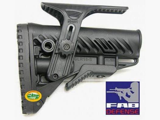 FAB DEFENSE KOLLAPSABLES M4/AR15-SCHAFT GLR16 FD000047 schwarz
