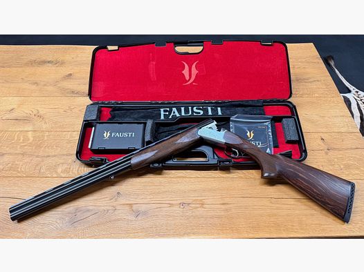 Fausti Bockdoppelflinte Caledon / Coin Finish / Cal. 12/76 / 71cm longitud de cañón