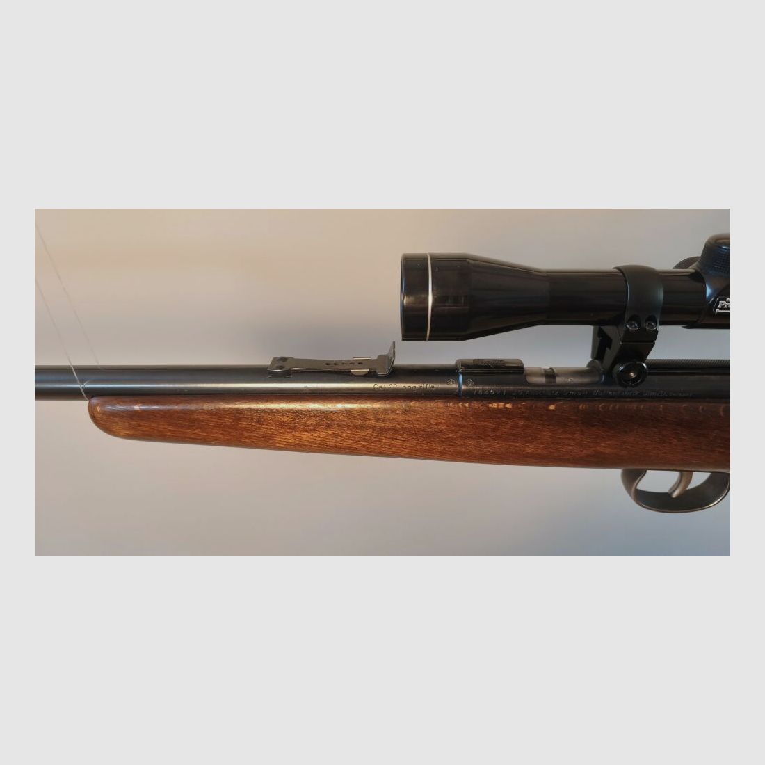 Anschütz single shot .22 long rifle with scope .22lr