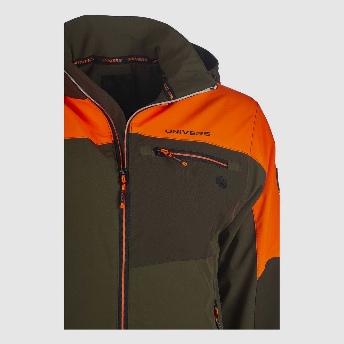 UNIVERS – CHAQUETA DE CAZA SOFTSHELL PREDAZZO U-TEX VERDE/NARANJA, imagen 4 de 5