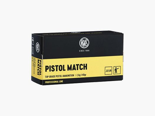 RWS .22 Pistol Match 2,6g/40gr