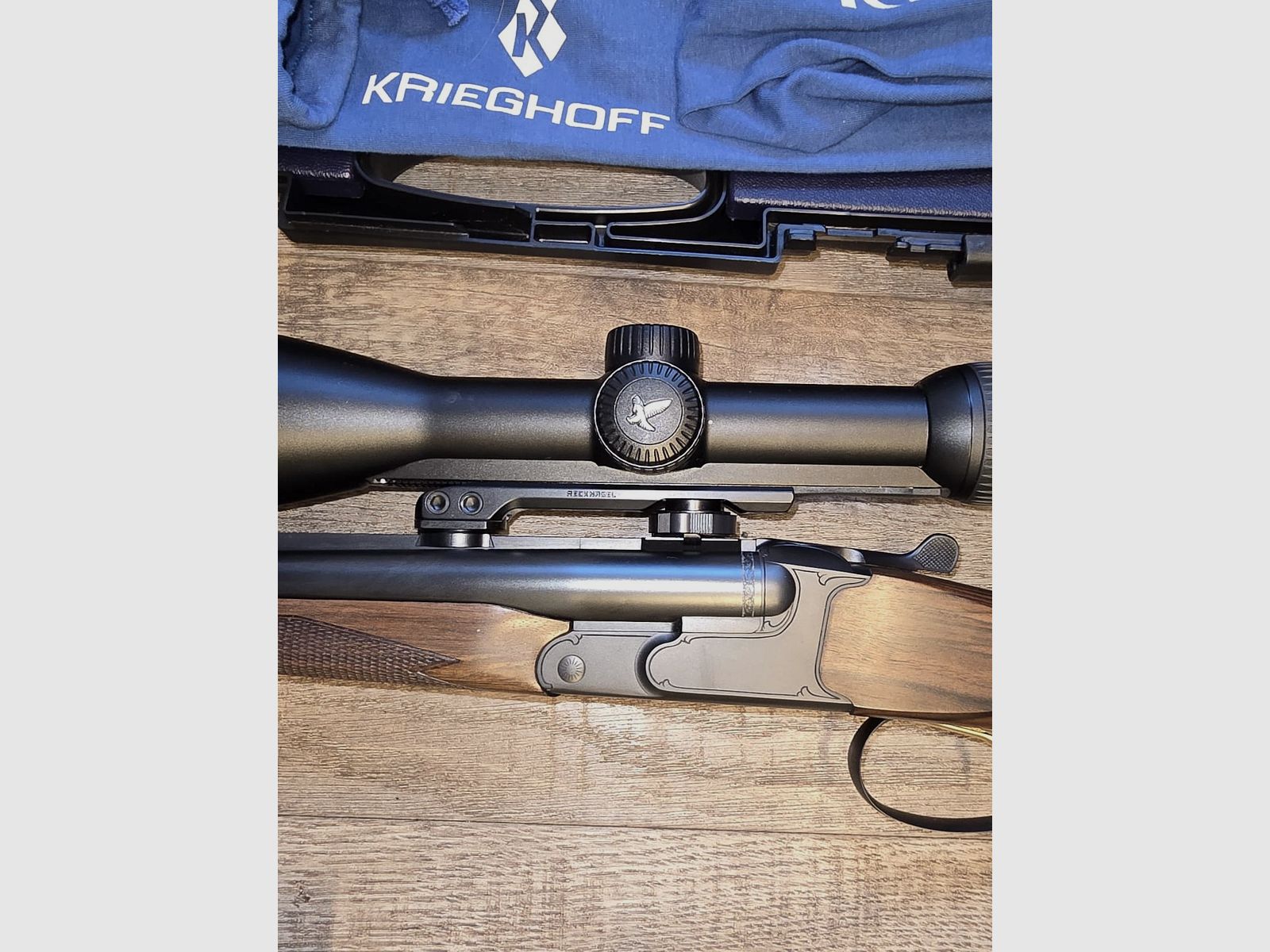 Nagelneues Set: KRIEGHOFF Classic Doppelbüchse 8x57 IRS mit Swarovski Z8i, original Krieghoff Montage, Koffer, Munition, offiziell bei Krieghoff eingeschossen 