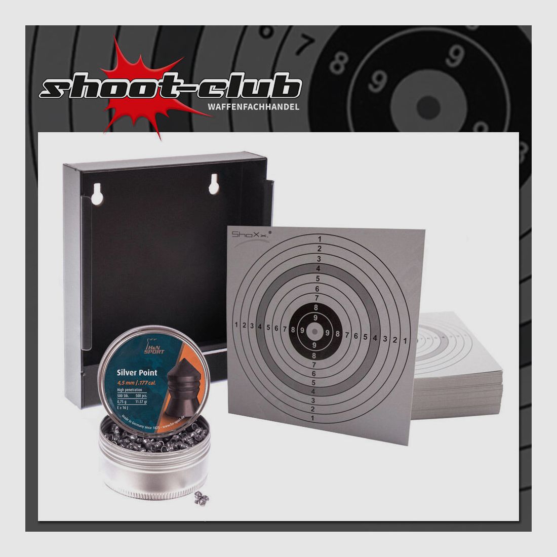 shoXx Silver Point Diabolos 4.5mm BALL CATCH SET with 120 ZS