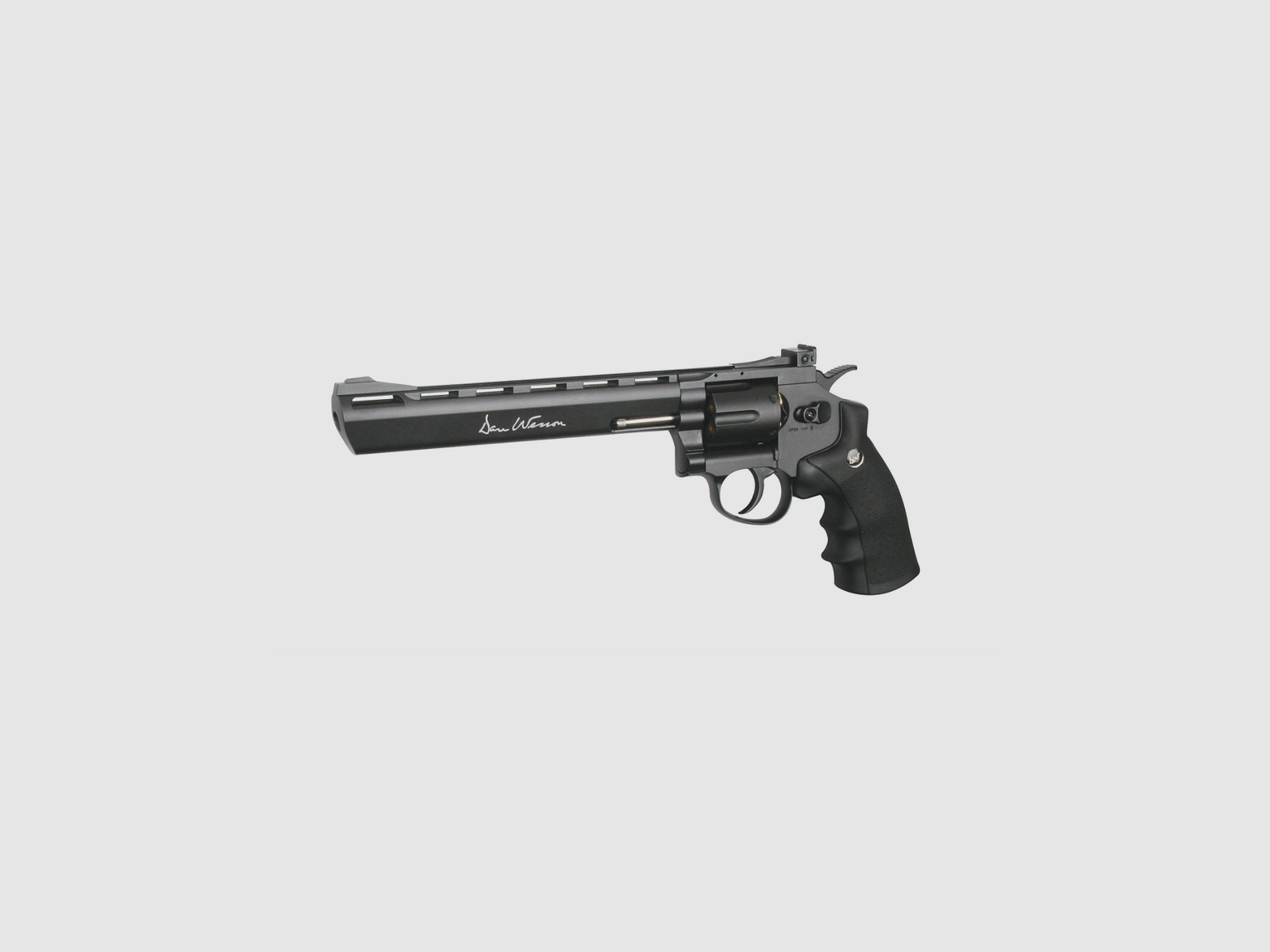ASG – ACTION SPORT GAME Revolver Dan Wesson 8″ Zwart – 4,5 mm Co2 Stalen BB's