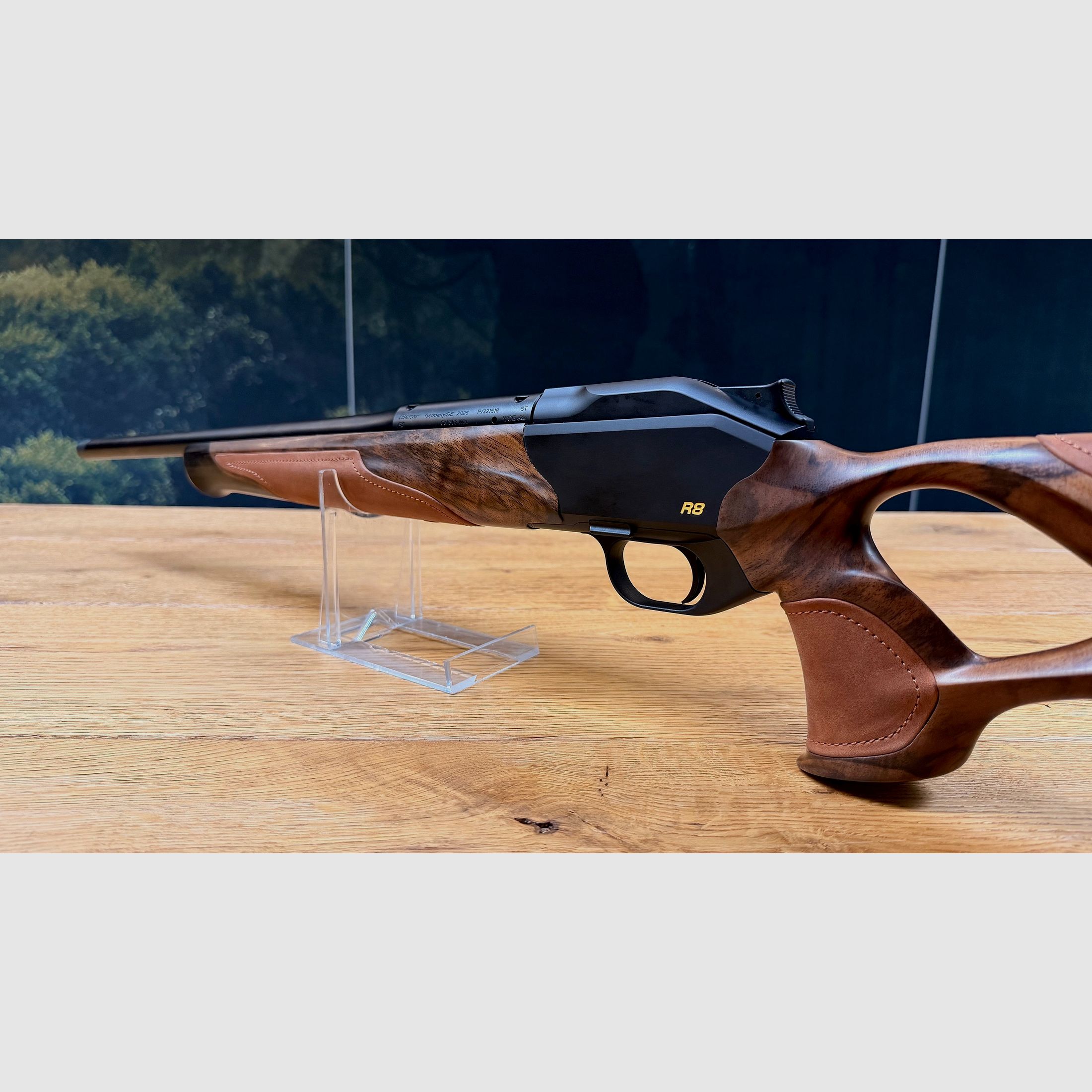 Blaser R8 Success / HK7 Super Finish matt / Chesterfield Leder / Stahlkugel gerändelt / Kaliber & Lauflänge nach Wahl / M15x1 Gewinde / ATEMBERAUBEND, Bild 8 von 11